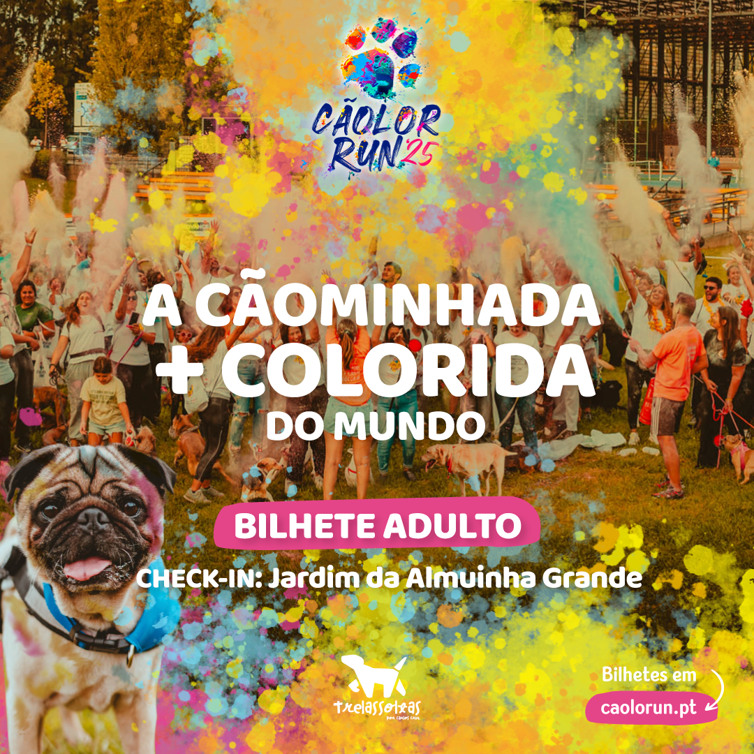 Cãolor Run 2025: Leiria vai pintar-se de patas e cor